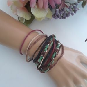 Double Wrap Emerald Bracelet